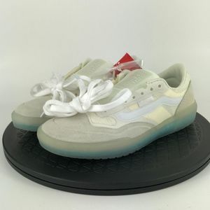 Vans Ave Pro White/Blue Athletic Skate Shoes Youth Size 3.5Y